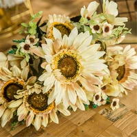 retro fake sunflower bouquet for home desktop decor silk artificial flower daisy diy decorative flowers %d0%be%d1%81%d0%b5%d0%bd%d0%bd%d0%b8%d0%b9 %d0%b4%d0%b5%d0%ba%d0%be%d1%80