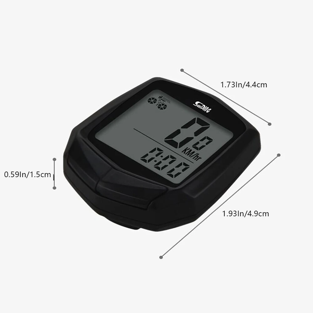

Bicycle Computer LCD Digital Display Waterproof Bicycle Meter Bicycle Odometer Wired Waterproof Stopwatch Riding Accessories