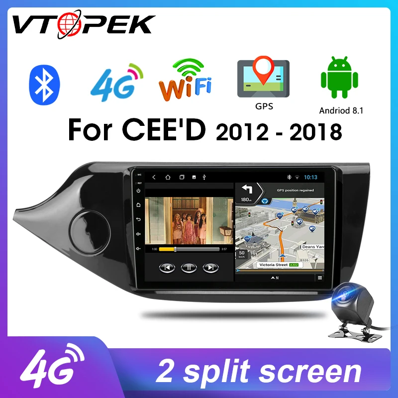 Vtopek Android 9 0 DSP для KIA Cee 'd CEED JD 2012 2018 головное устройство автомобильное радио
