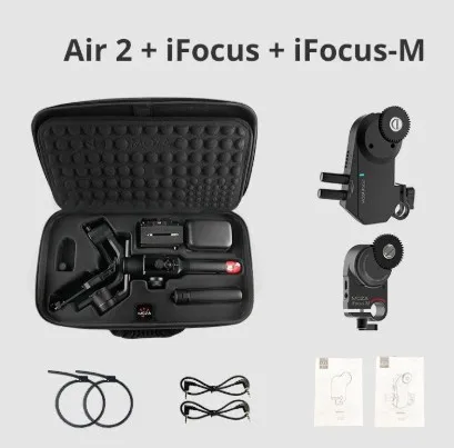 iFocus MOZA Air 2 3-х позиционный ручной карданный подвес стабилизатор OLED Дисплей Смарт покадровой объектив Управление Системы для однообъективных цифровых зеркальных фотокамер и записывающих беззеркальных - Комплект: iFocus
