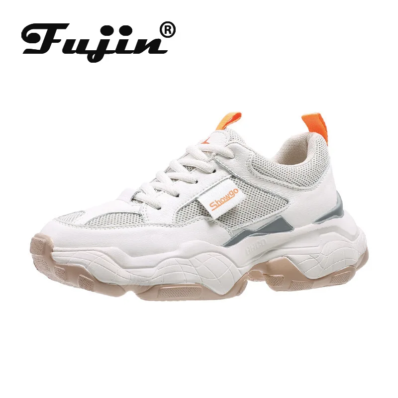 Женские кроссовки на платформе Fujin Повседневные Удобные chaussures femme | Обувь