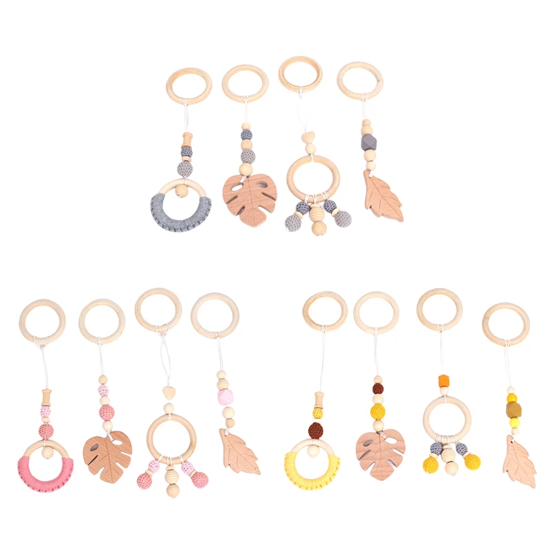 

Украшение для детской комнаты из бисера, подвеска, безопасная и Нетоксичная деревянная цепочка, подвеска-погремушка, украшение для дома, по...