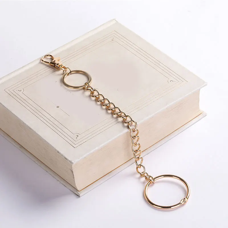 Брелок для ключей с большим кольцом подвеской аксессуар в уличном стиле цепочка