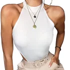 Боди hirigin женское, без рукавов, однотонное, ФЛУОРЕСЦЕНТНОЕ, 2020