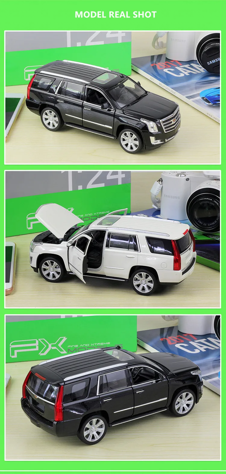 WELLY 1:24 Cadillac Escalade SUV модель автомобиля из сплава украшение Коллекция игрушек инструменты подарок
