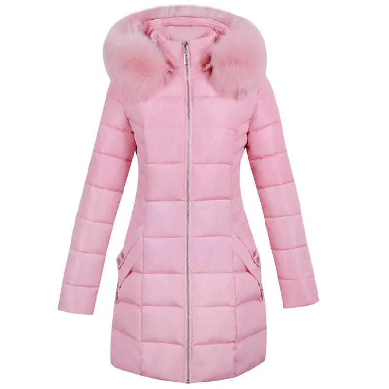 

New Korean Style Down Padded Jacket Mid-length Padded Jacket Winter Slim Women's Trend