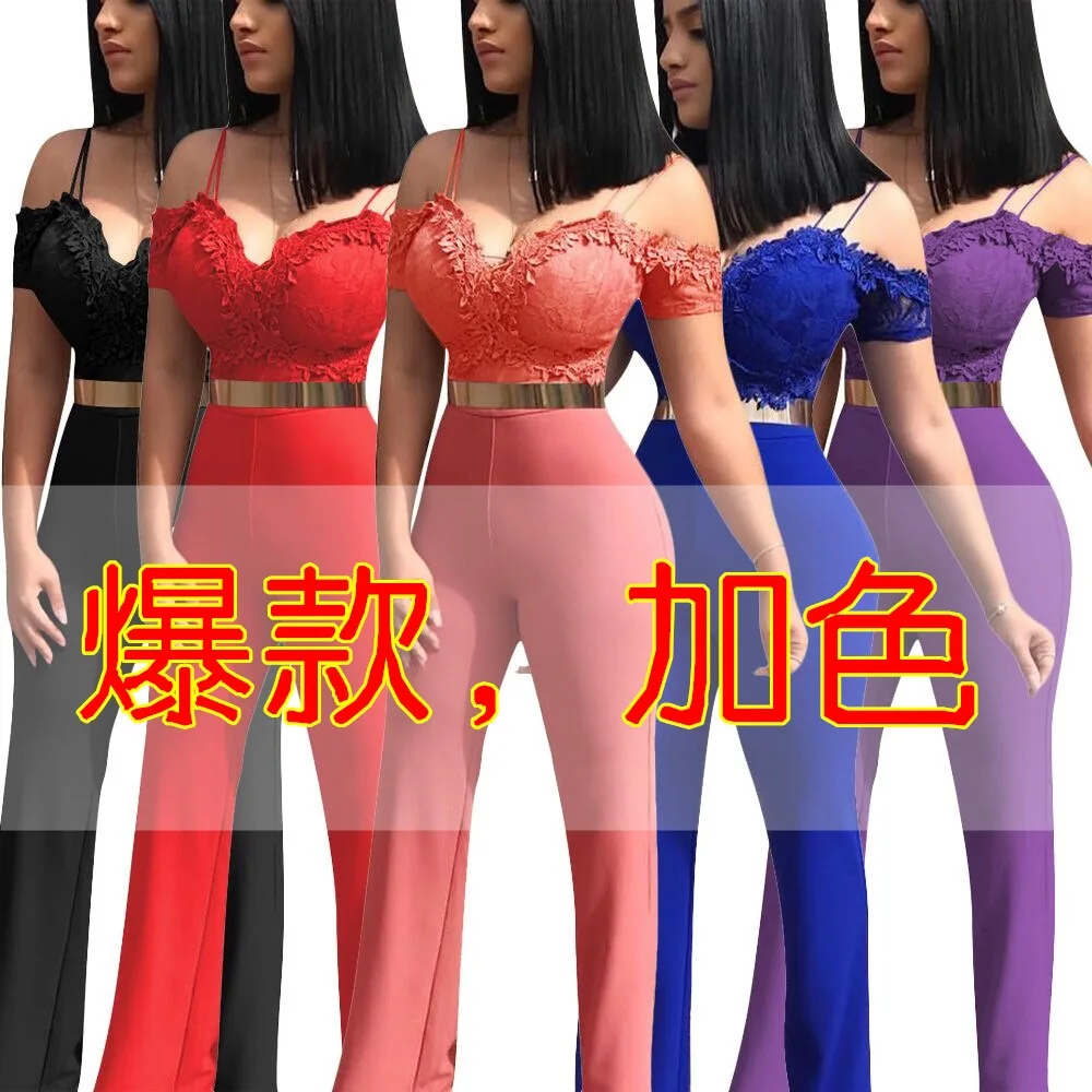 2019 новые модные Соблазнительные подтяжки кружева Комбинезоны для женщин/леди