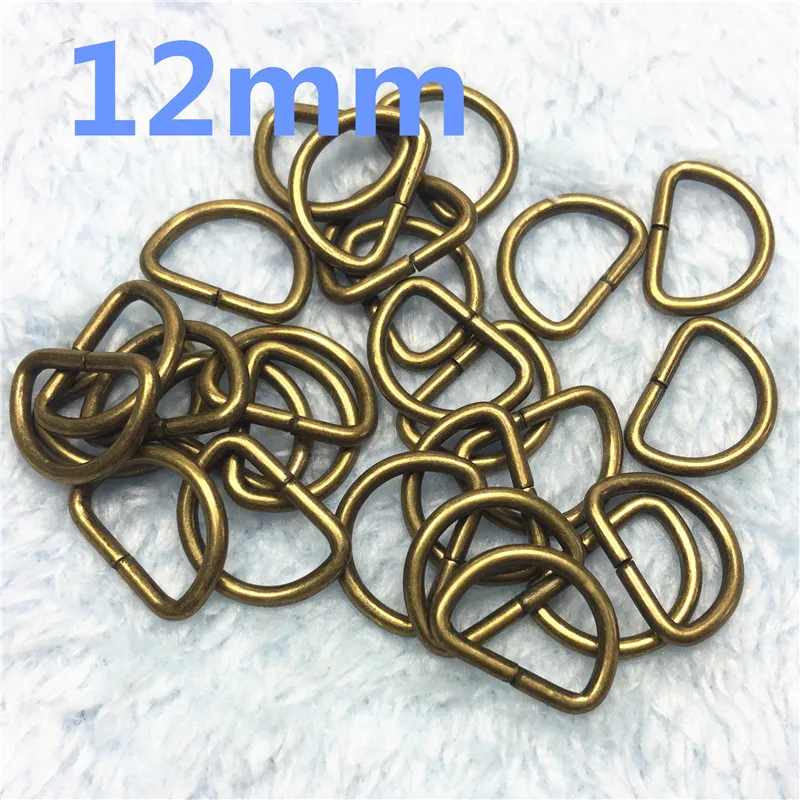 D образная металлическая пряжка 20 шт. 0 4 ''/0 48''/0 6 8''/1/1 3/16 'Ƈ.5''