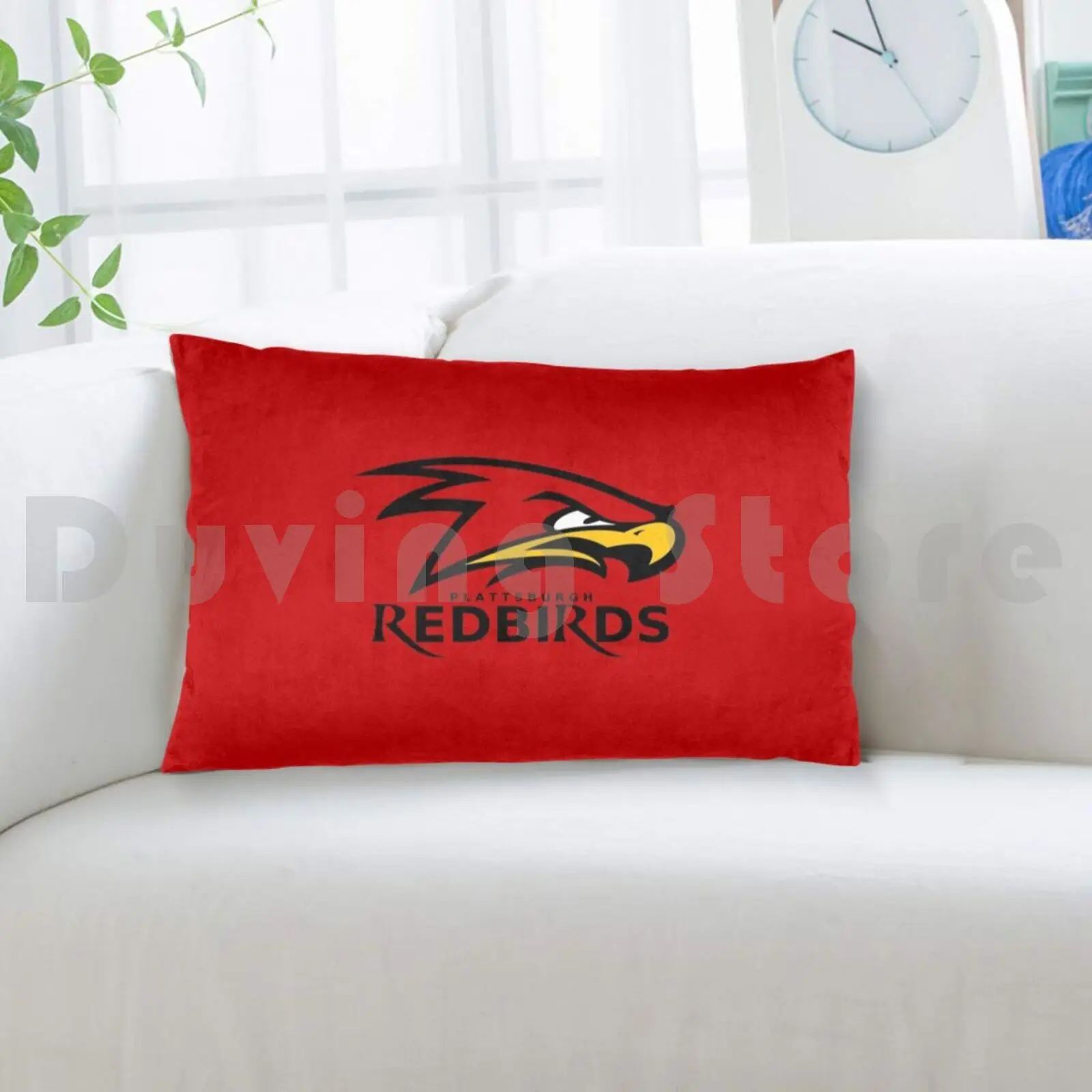 Plattsburgh Redbirds LogoPillow чехол Red Sport