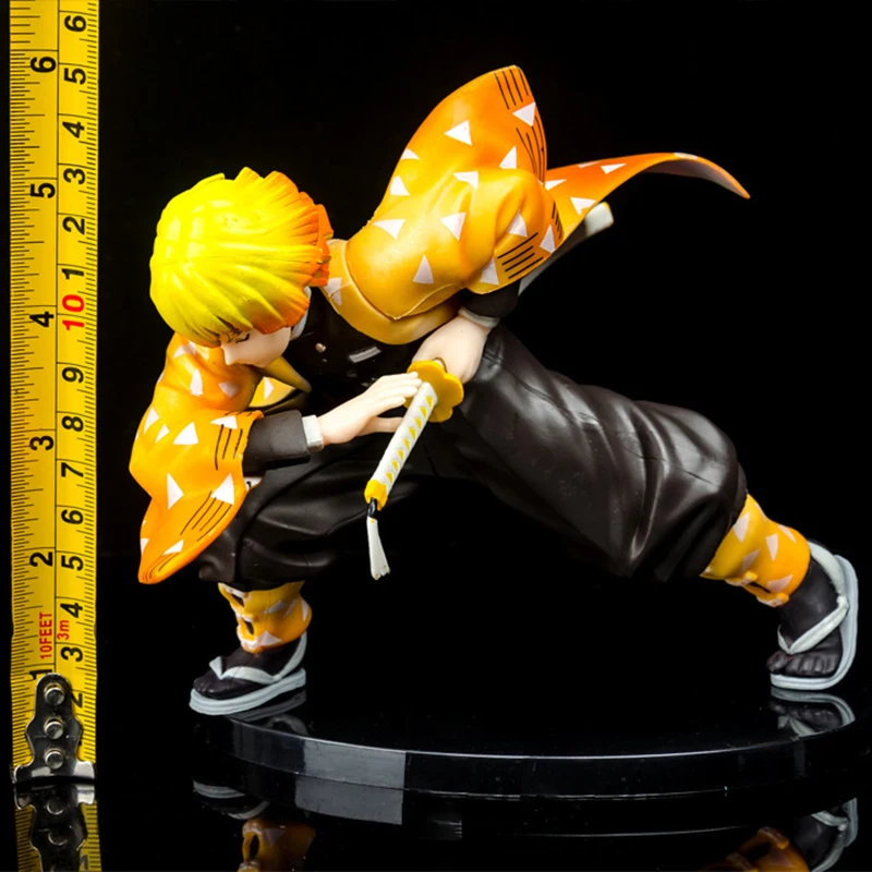 

Anime GK Statue Demon Slayer Agatsuma Zenitsu Fight Version Kimetsu No Yaiba Action Figure Collectible Model Children Toys PVC