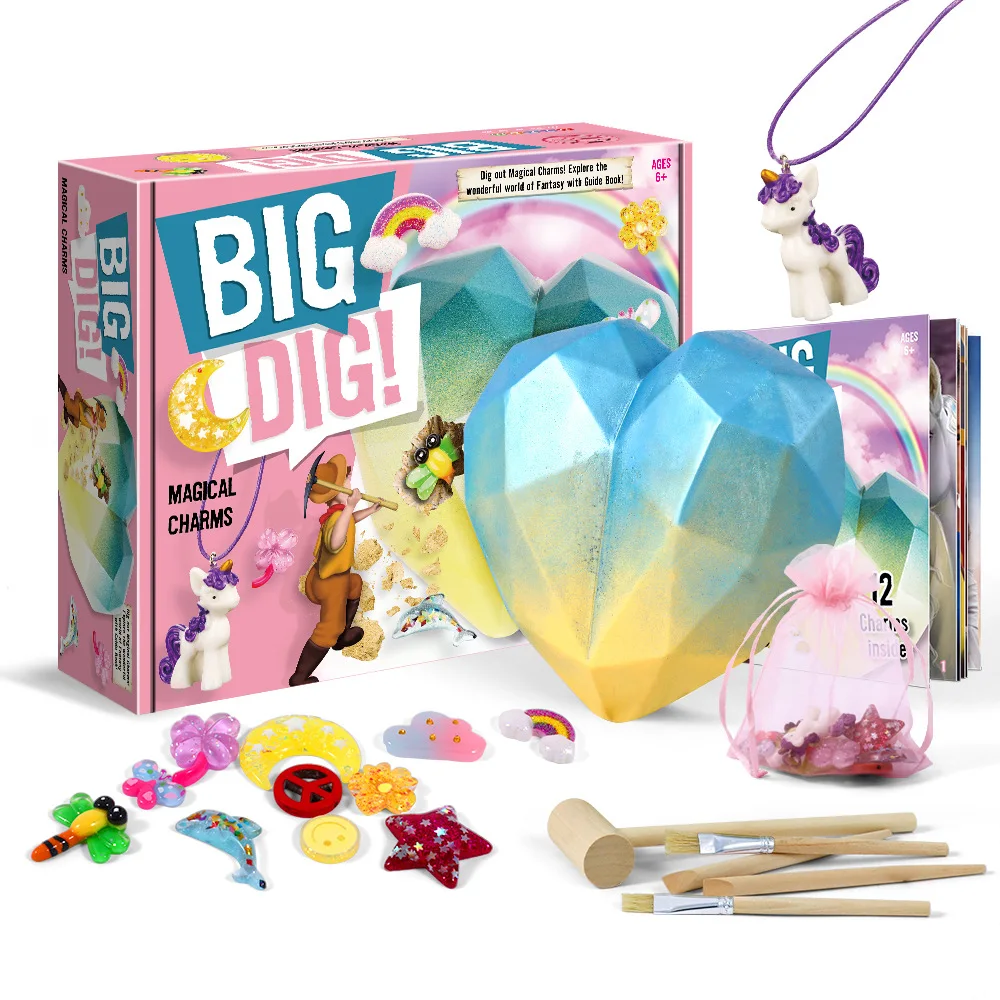 

Детская Подвеска в виде единорога, подвеска, ожерелье, драгоценный камень, археология, копать минерал, раннее образование, игрушки для детей...