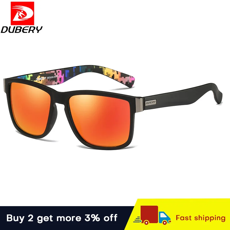 Мужские и женские солнцезащитные очки DUBERY поляризационные в винтажном стиле для