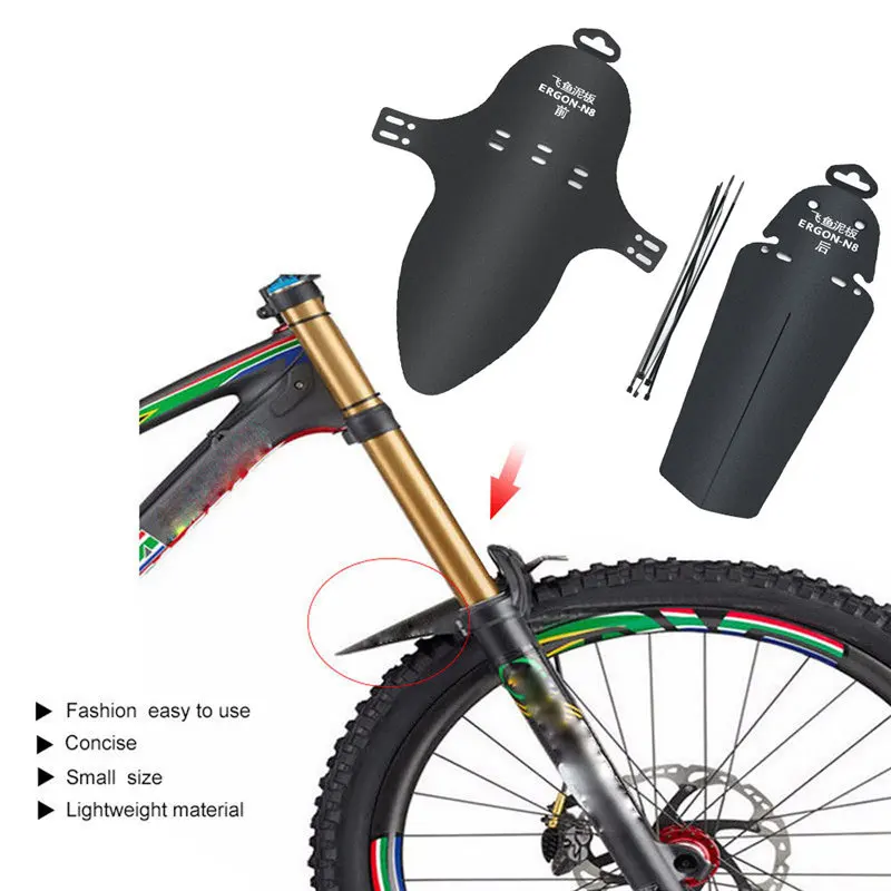 

High Quality Bicycle Mudguard 1 Set Cycling MTB Mountain Bike Bicycle Front + Rear Mud Guards Mudguard Fenders Bisiklet 6