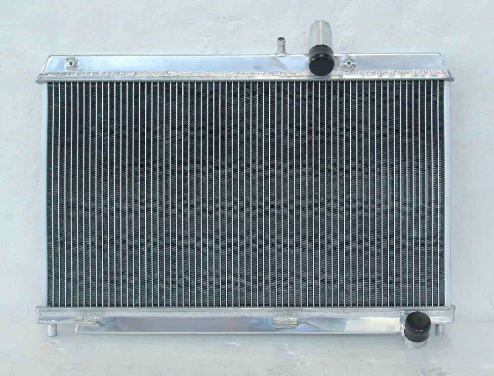 Radiator Only Алюминиевый радиатор для Mazda RX8 RX-8 FE Series 1 13B MSP SE17 Coupe Renesis 4 порта поворотный 1.3л бензин 2003-2008 MT& вентиляторы - Цвет: Radiator Only
