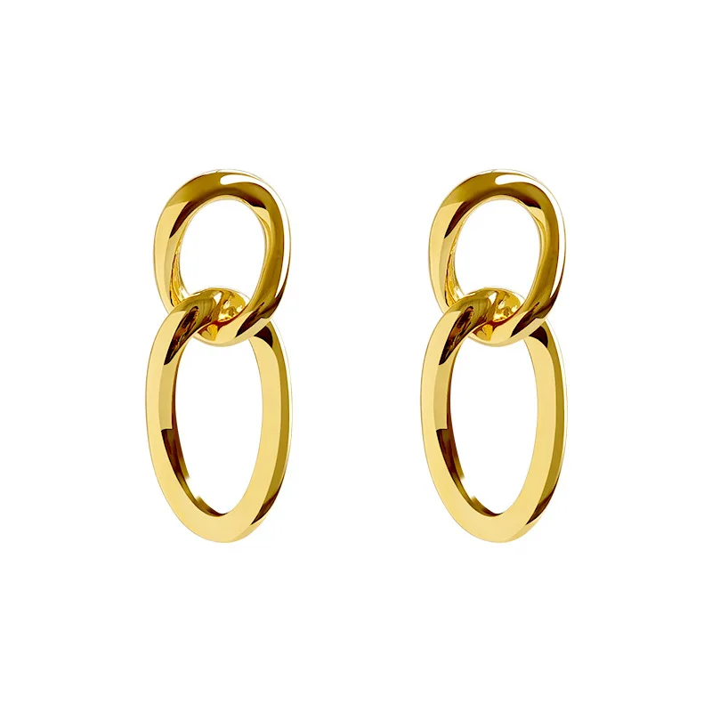 

chain earrings gold hoop big dangle vintage earings for women pendientes aretes de mujer jewelry fashion stud earring earing