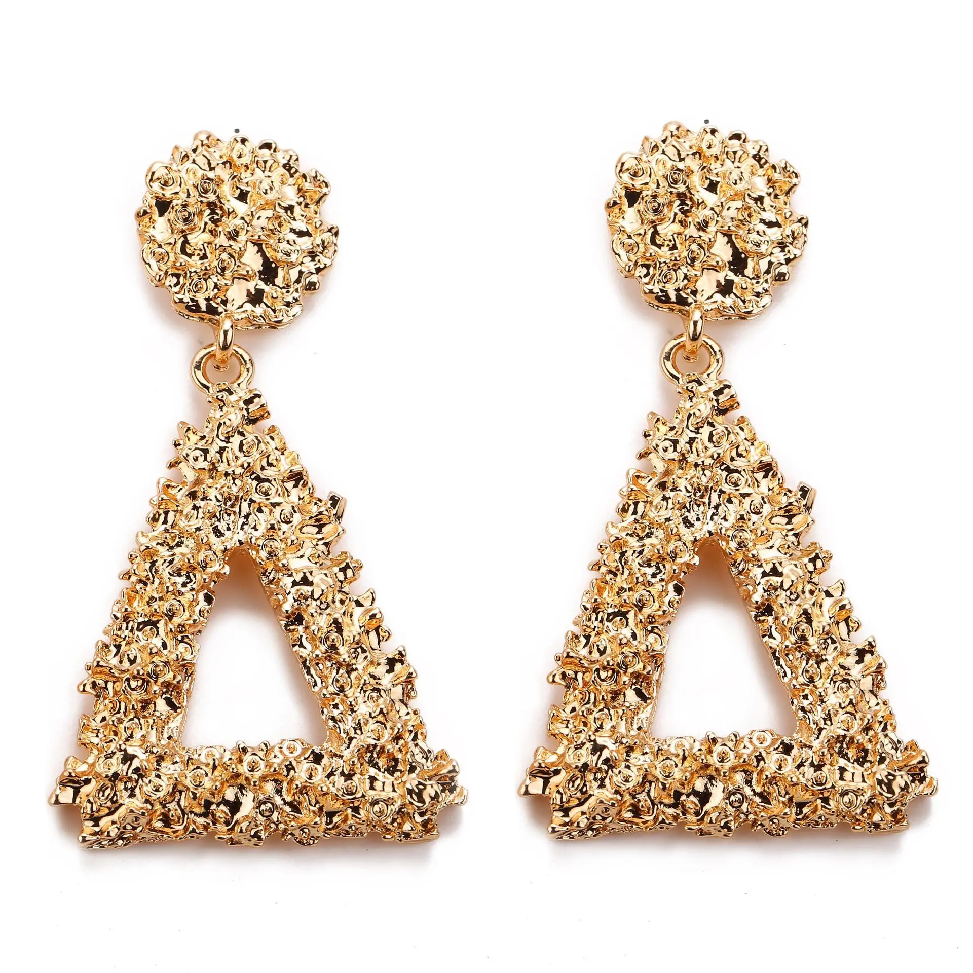 FENGLI креативные панковские геометрические Висячие серьги для женщин большие