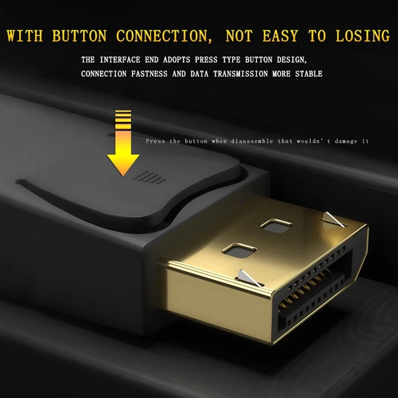 DP кабели Displyport 1 4 male to 1m 2m 3m Поддержка 4K 60Hz 120Hz 144Hz порт дисплея кабель |