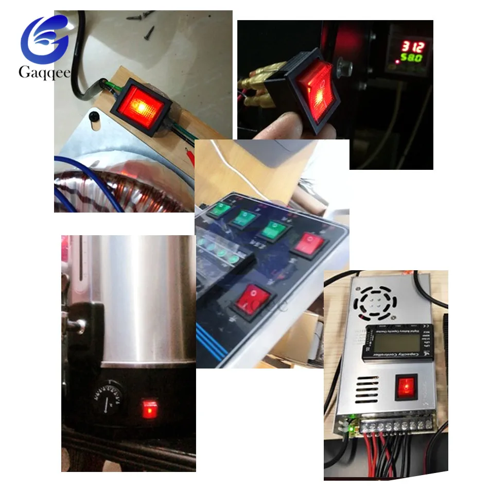 KCD4 медный перекидной выключатель с 6 контактами кнопка включения/выключения