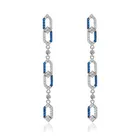 Модные роскошные фирменные серьги meibapj из стерлингового серебра 925 пробы с геометрическим рисунком, ювелирные изделия для женщин