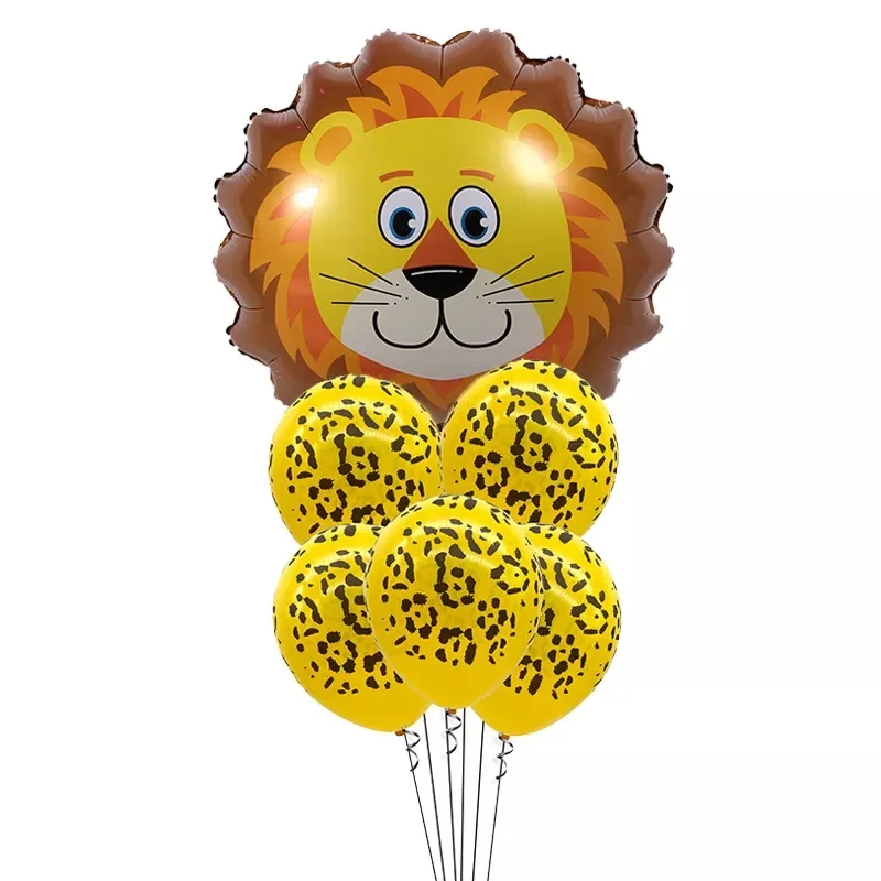 Воздушный Гелиевый шар 7 шт./лот тигр Зебра корова животное воздушный для детей