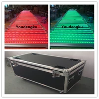 4pcs with flightcase dmx controlled rgb ip 65 led waterproof 363 led outdoor linear wall washer lights