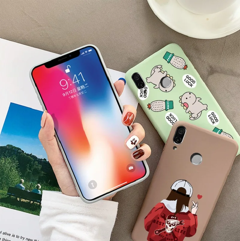 Роскошный чехол из ТПУ для HUAWEI Honor 7X 8X 9 10 V9 V10 Милые силиконовые чехлы телефонов |