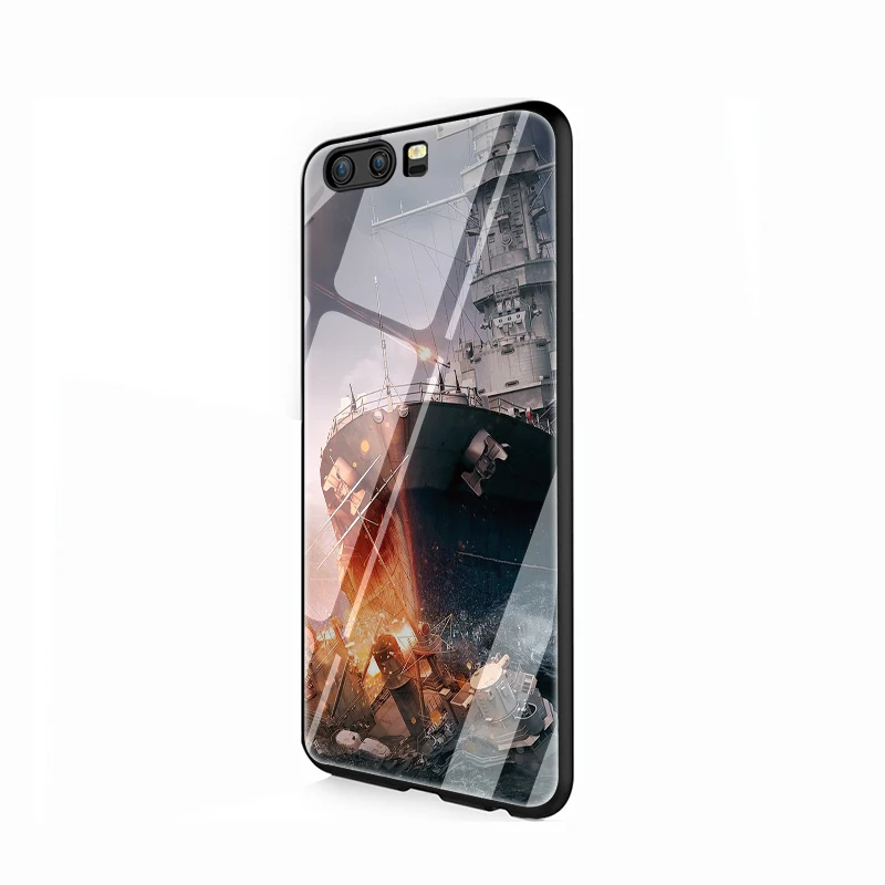 EWAU World of Warships чехол из закаленного стекла для телефона для huawei Y6 Y9 mate 20 Honor 7A 8X9 10 Lite Pro - Цвет: G3