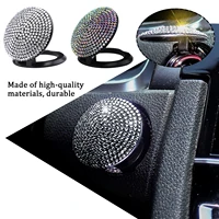 car interior rhinestone engine ignition onekey start stop push button switch button protective cover auto decoration accessories