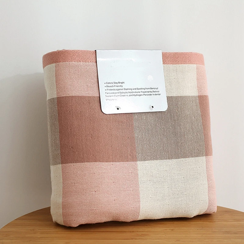 Хлопковое банное полотенце с рисунком решетки для взрослых быстросохнущее