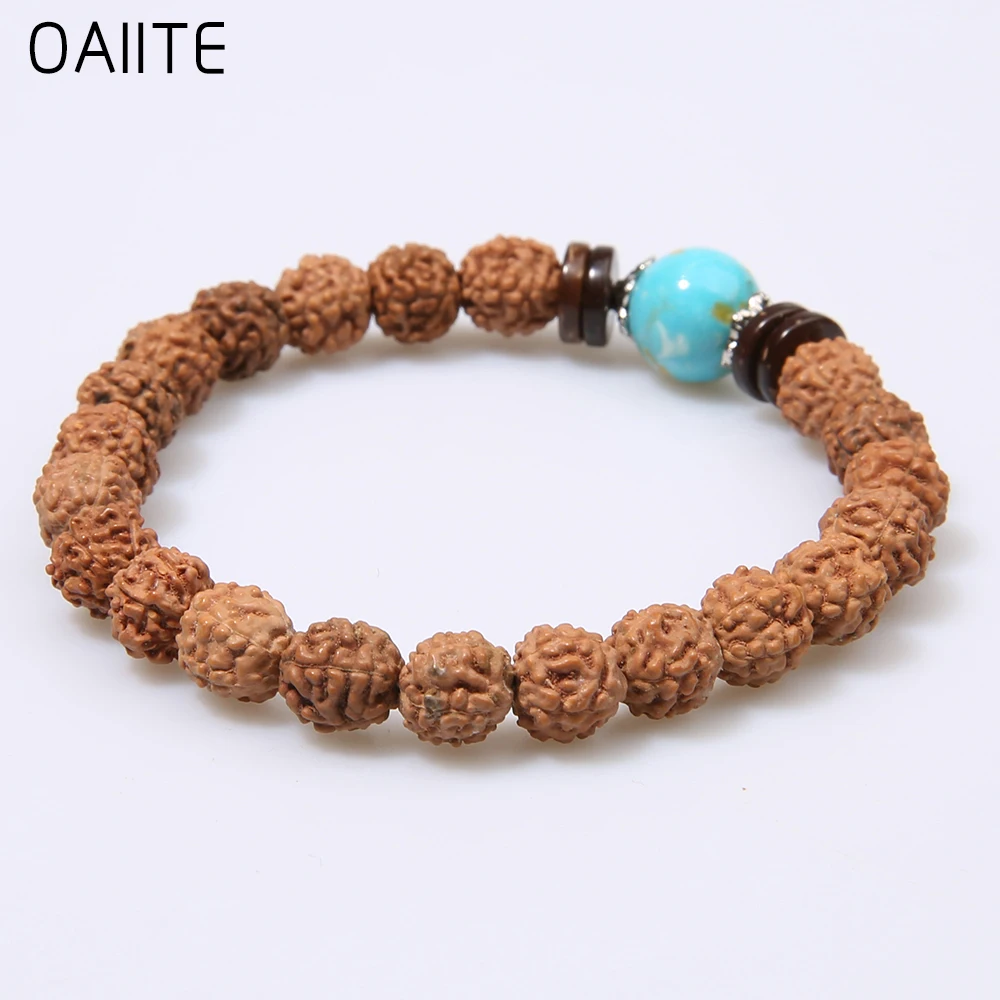 Классический дизайн OAIITE натуральные бусины и полудрагоценные камни бодхи