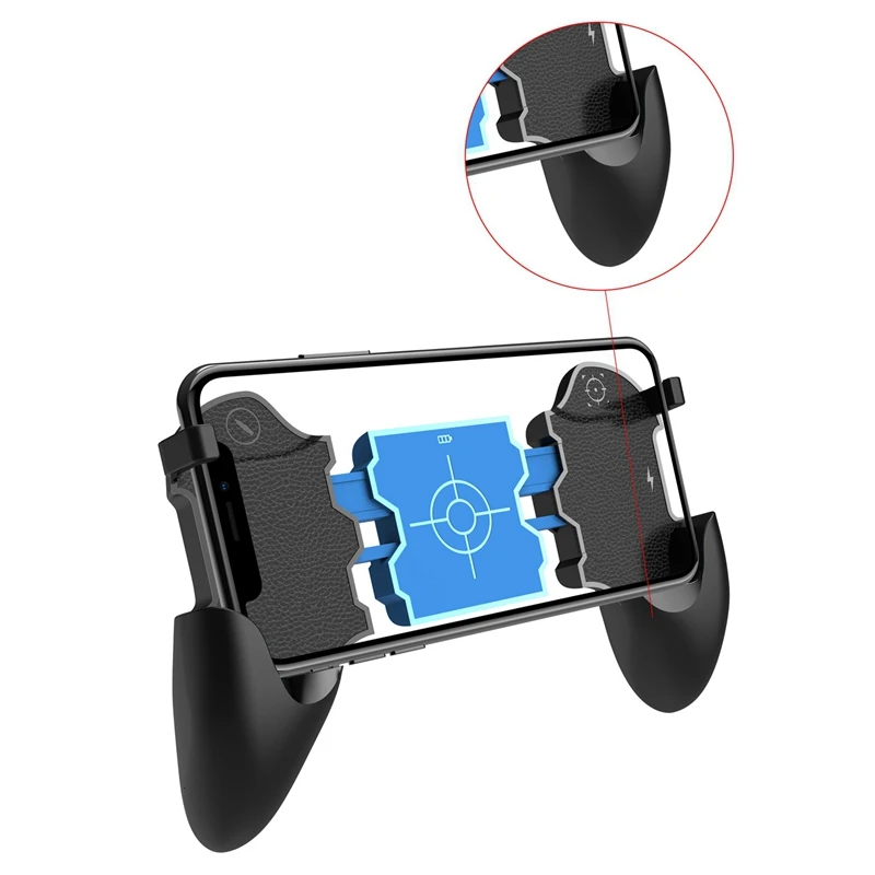 

S7 Six Fingers Bluetooth Cooling Gamepad Mobile Game Controller for PUBG