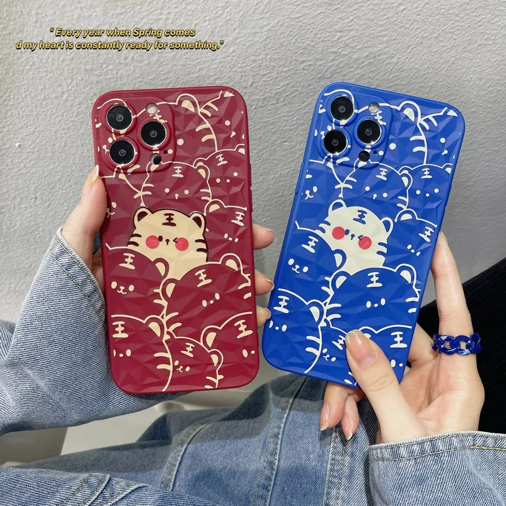 

Мягкий чехол из ТПУ с изображением тигра на весь экран для iphone13ProMax 13Pro 13 12 12Pro 11ProMax 11 X XS XR