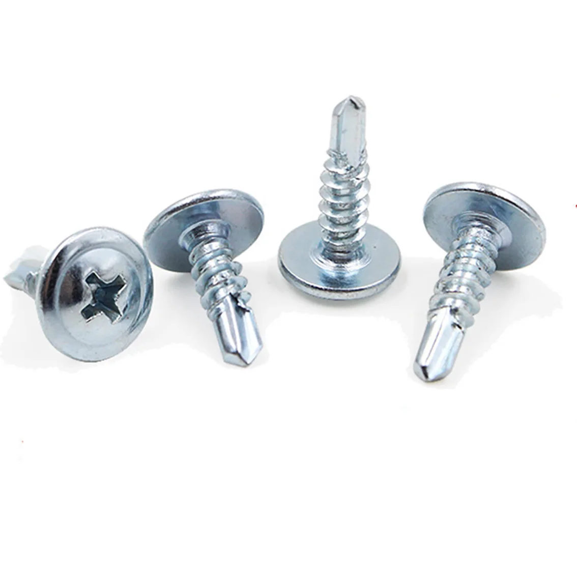

M4.2 Phillips Round Head Drill Tail Self Tapping Screw Carbon Steel Zinc Plated Cross Truss Head With Pad Self Drilling Screws