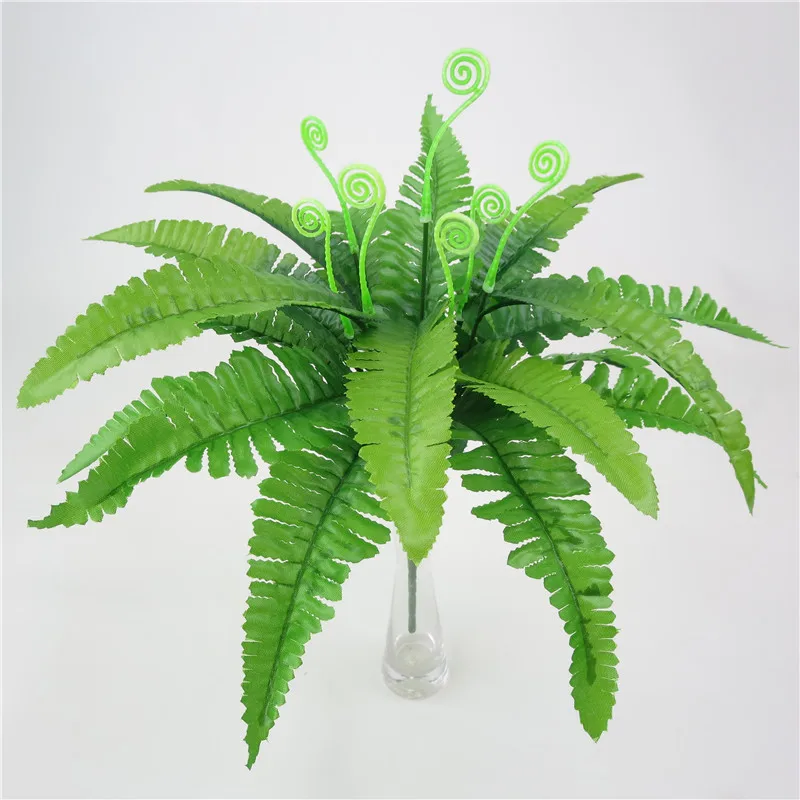 Искусственный длинный ствол Fern Leaf 58 см 1 ветка высокая искусственная зелень