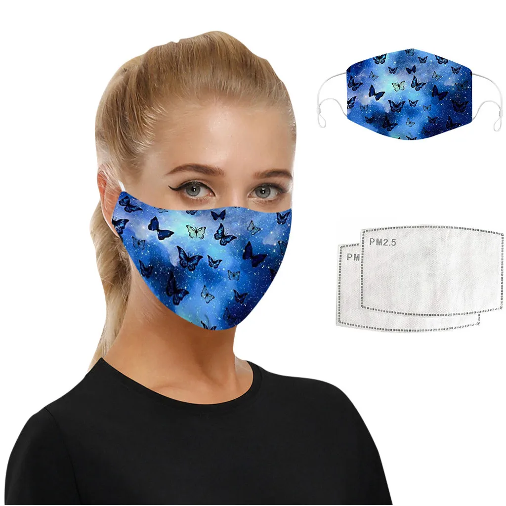 Новый трендовый модный шарф Maskswashable и многоразовый пылезащитный с принтом