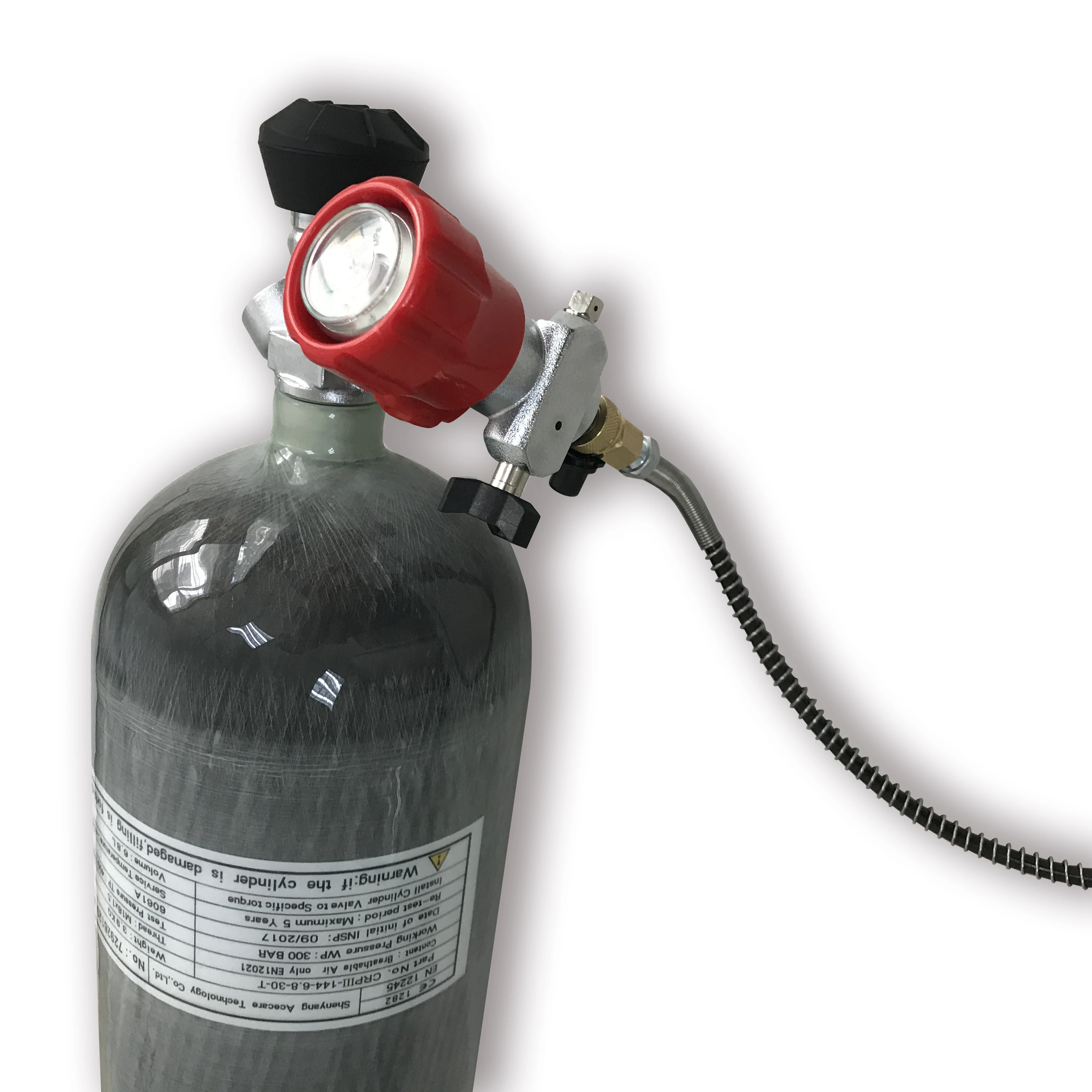 AC168301 6.8L Pcp воздушный бак клапан 4500Psi Mini Scuba CE цилиндр для дайвинга подводный