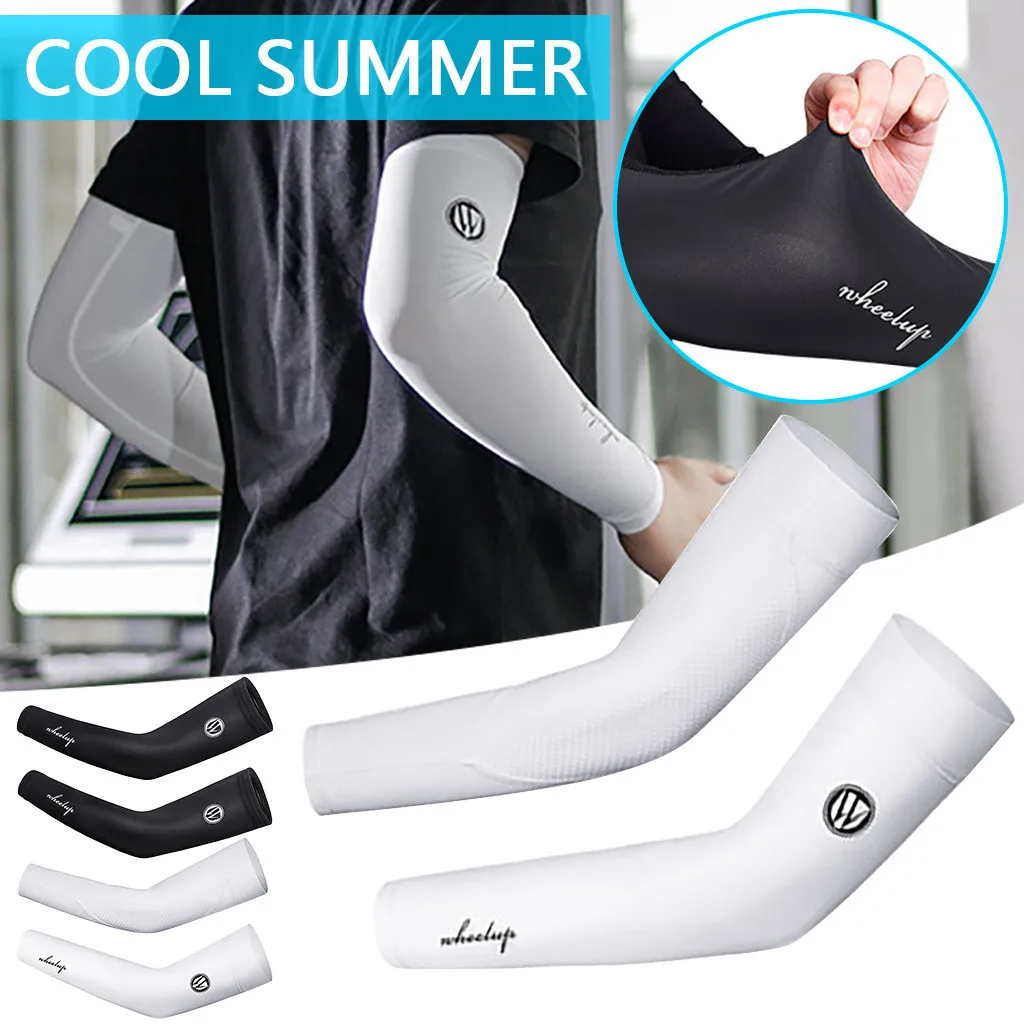 Рукава унисекс охлаждающие Нескользящие шелковые солнцезащитные рукава для