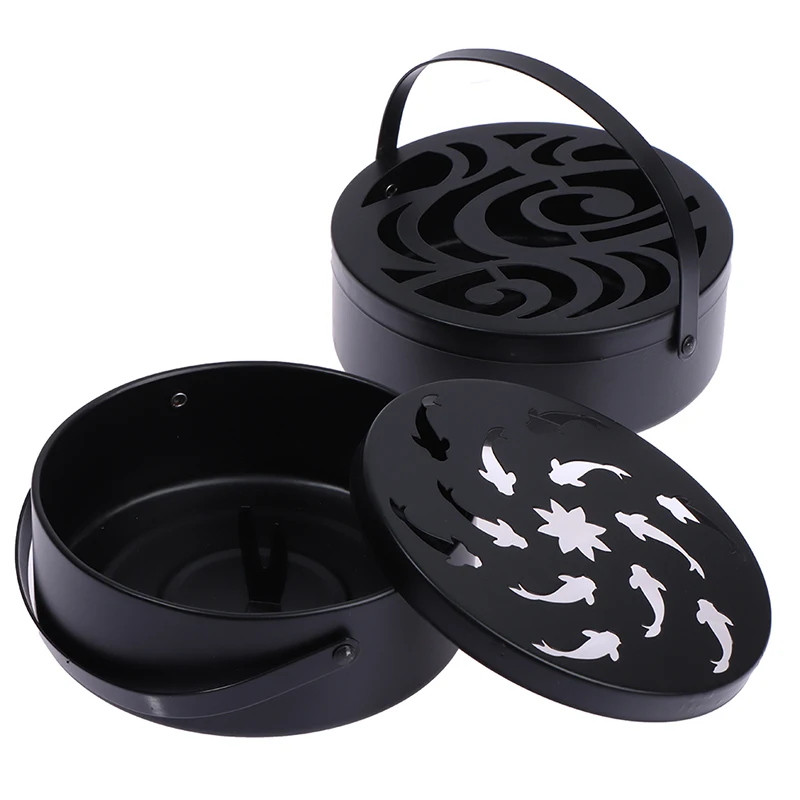 

Mosquito Coils Holder Metal Insect Repellent Rack With Cover Selling Mosquito Repellent Incense Plate for Home Outdoor supplies
