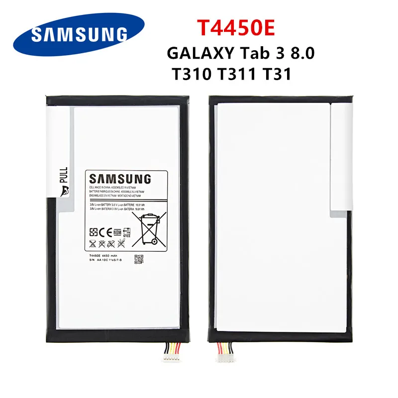 Оригинальный планшет SAMSUNG T4450E аккумулятор 4450 мАч для Samsung Galaxy Tab 3 8 0 T310 T311 T315 Φ T3110