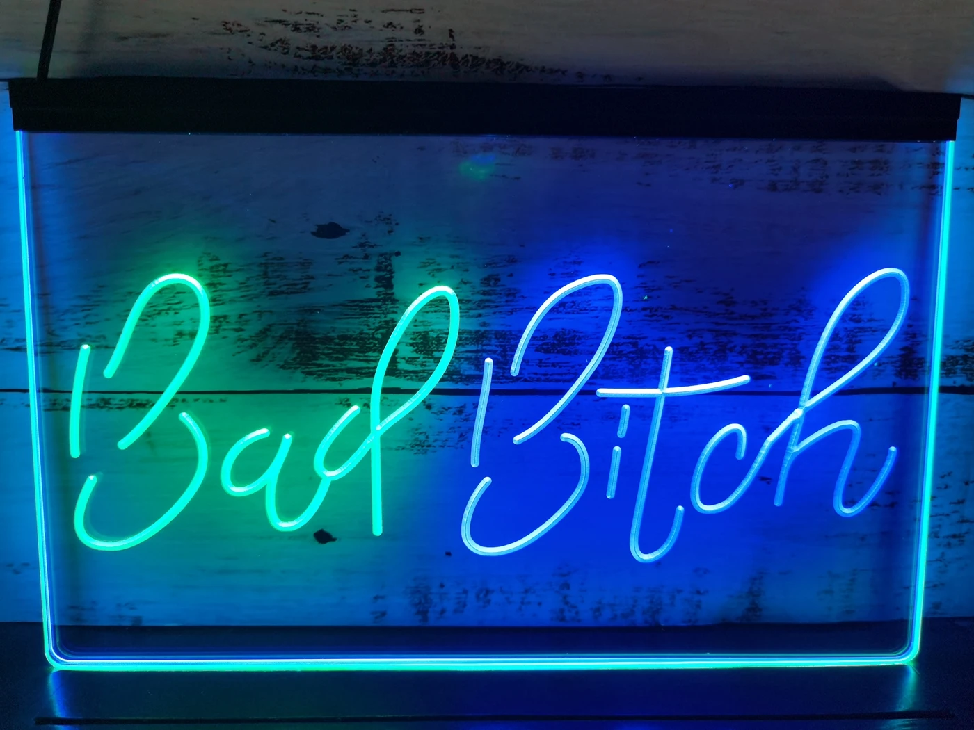 

SS118 Bad Bitch Woman Shed Room Dual Color LED Neon Sign