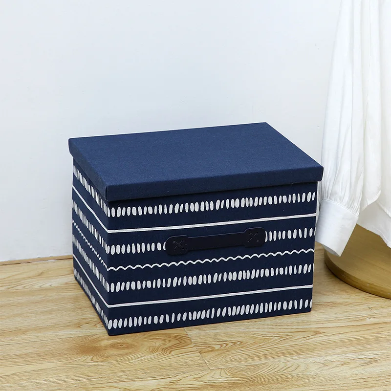 

Ящик для хранения, Настольный складной пыленепроницаемый Ящик для игрушек, одежды, коробка для хранения косметики с крышкой VJ-Drop