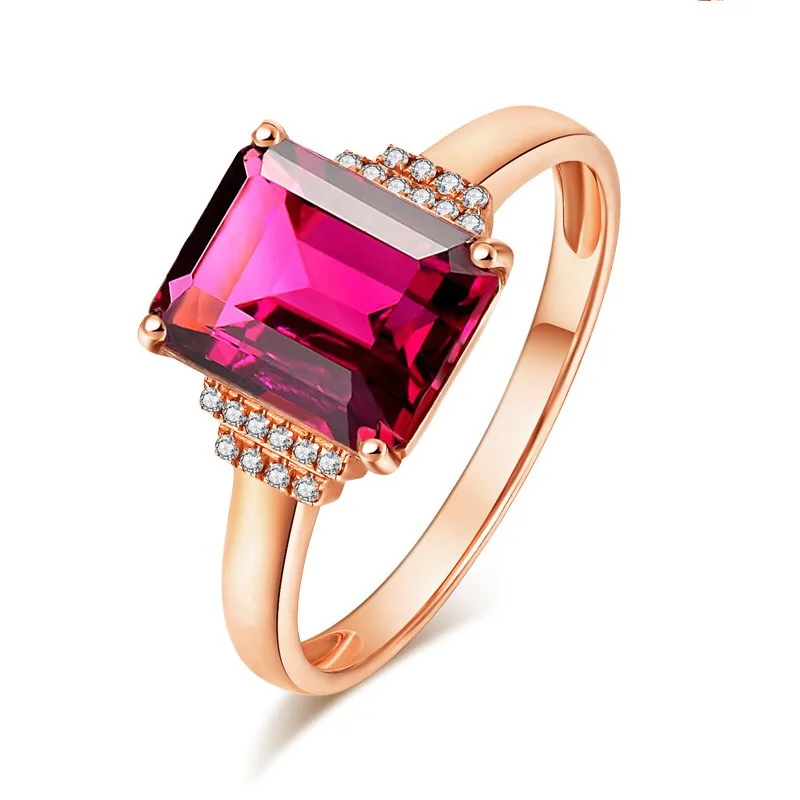 

MENGYI Delicate Bague Vintage Square Zircon Minimalist Rose Golden Ring 9 2 5 Adjustable Rings Women Wedding Jewelry Party Gifts