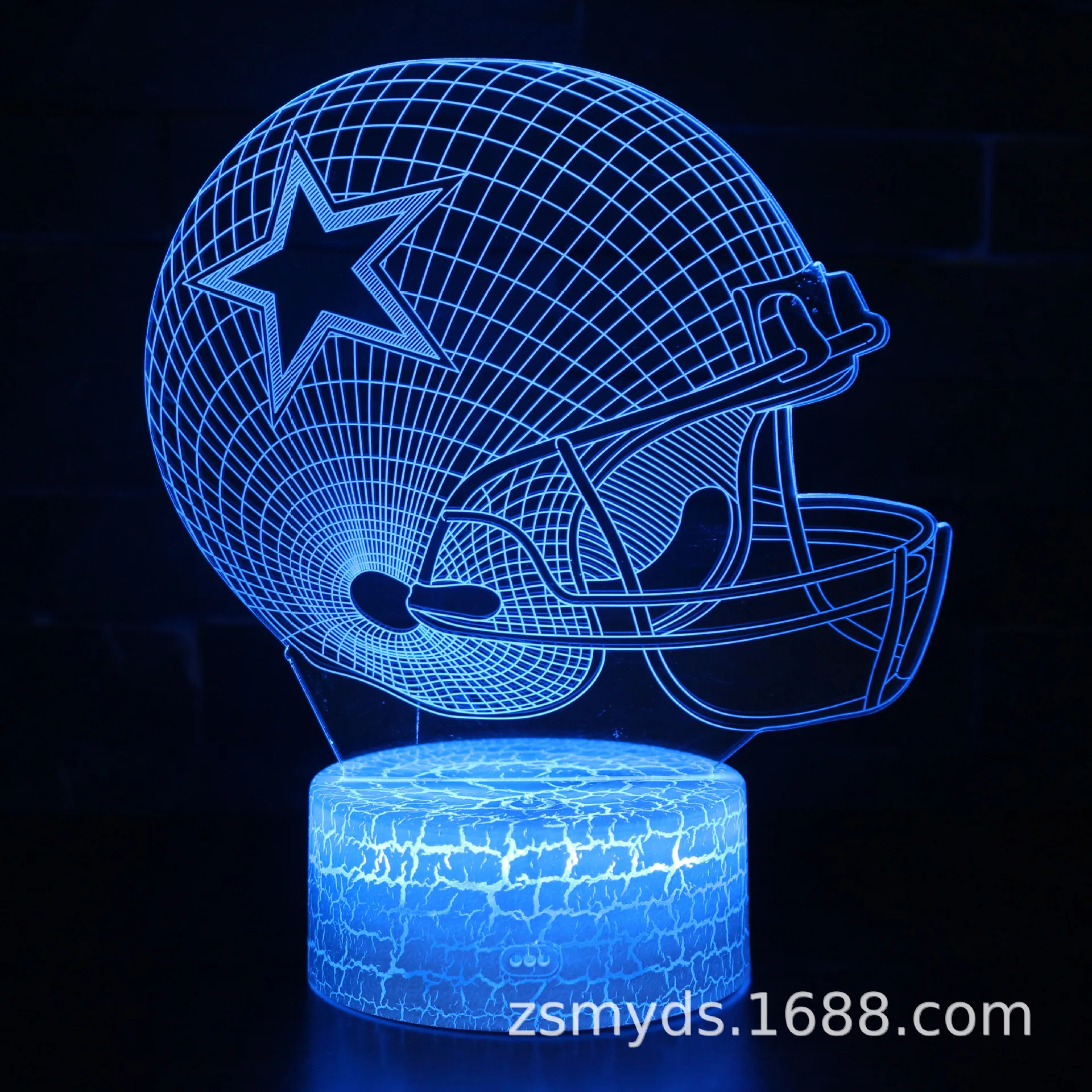 

Disney Football Cap 3D Night Light LED Table Lamp Creative Gift Visual Stereo 7/16 Color Night Light Christmas Birthday Gift