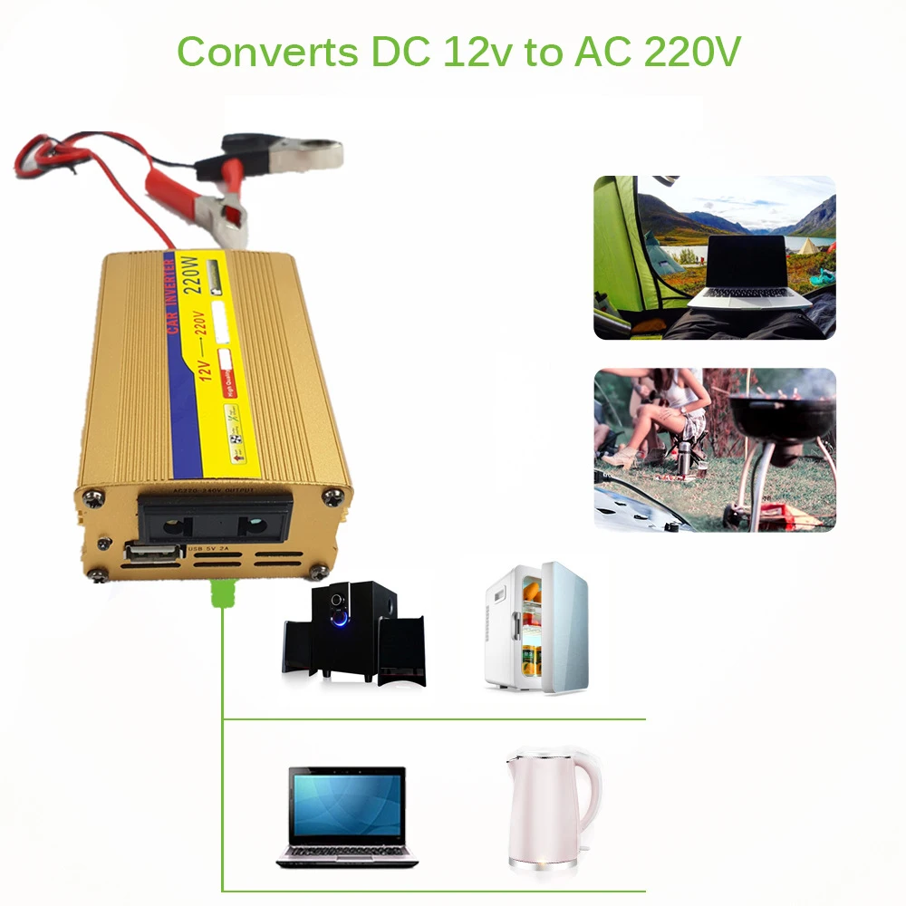 220V Solar Power System 30W Panel Battery Charger 220W Inverter USB Kit Complete 60A Controller Home Grid Camping | Обустройство дома