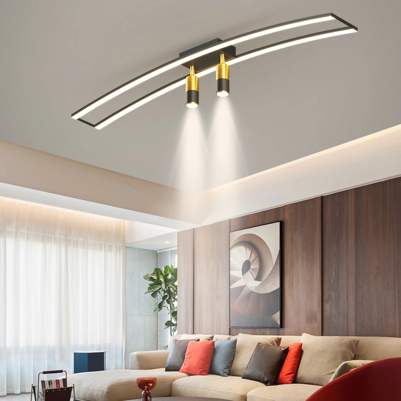

Modern Led Rectangle Ceiling Light For Living room Corridor Kitchen Balcony Indoor Ceiling Mount Ceiling Lamp Aluminum Fixtures