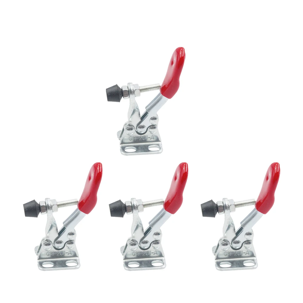 

2/4pcs Horizontal Toggle Clamp Quick-Release Clamps Set GH-201A Woodworking Fix Clip Tool Hold Down Hand Tool Carpentry fixtures