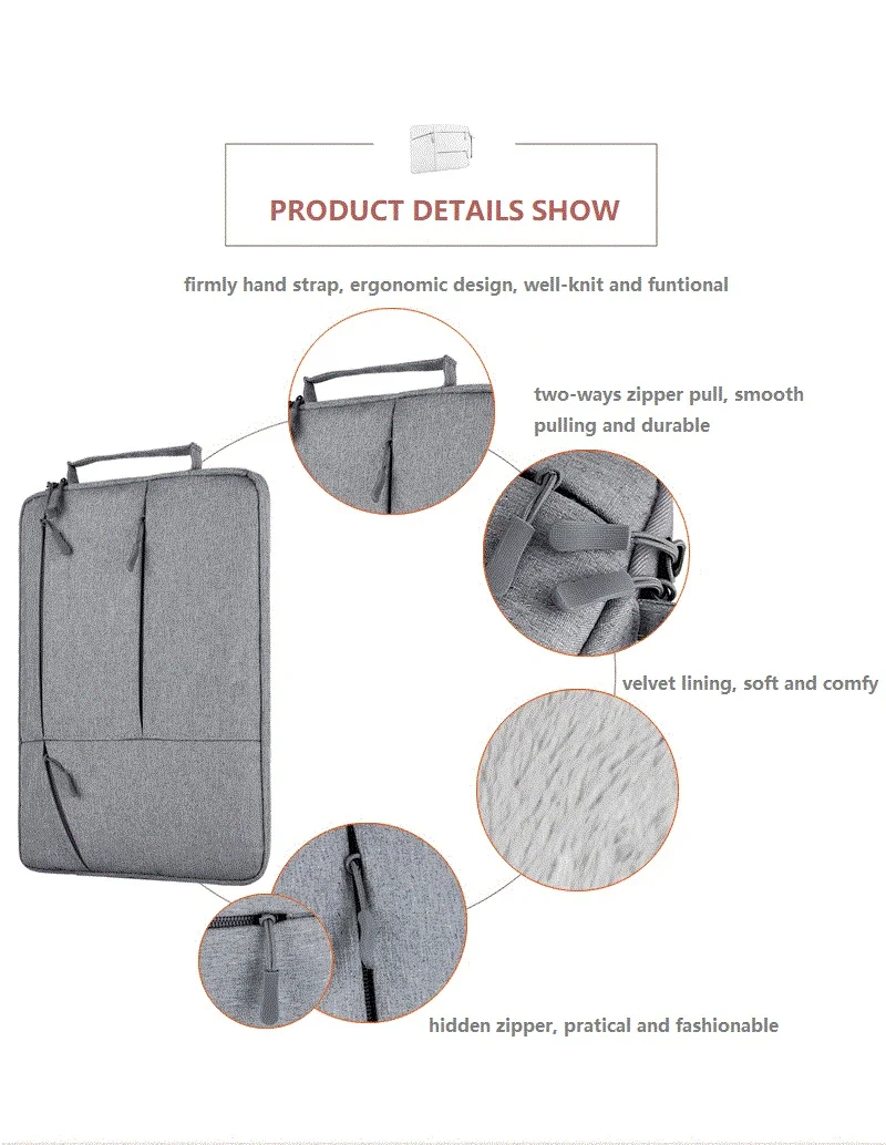 13 14 15 6 notebook laptop bag sleeve bag waterproof polyester apple macbook case huawei pro notebook case briefcase handbag free global shipping