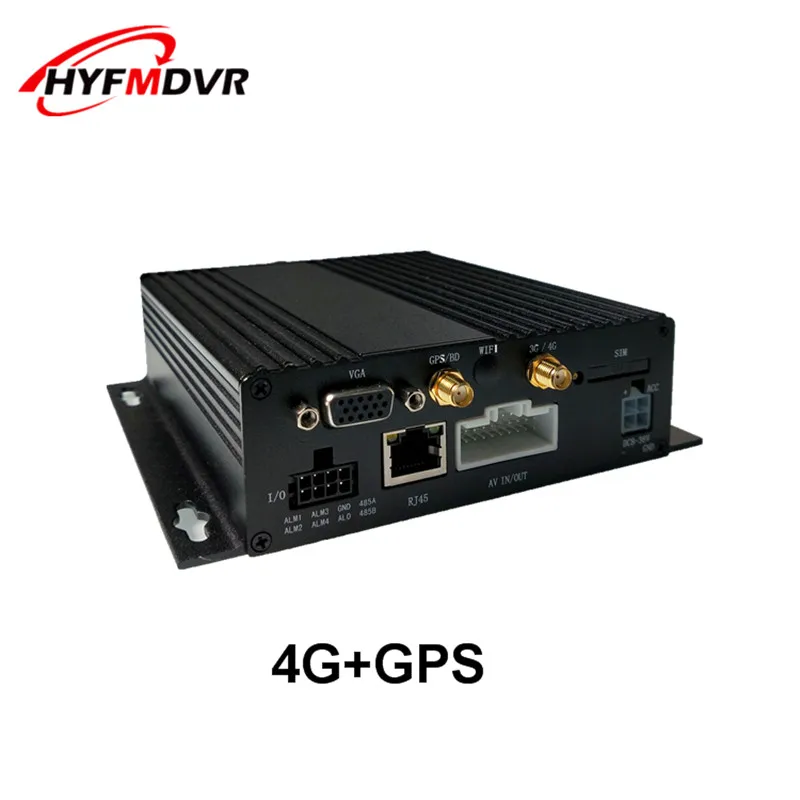 HYFMDVR Прямая продажа SD-карты 4 канала 4G GPS MDVR поддерживает дистанционный мониторинг
