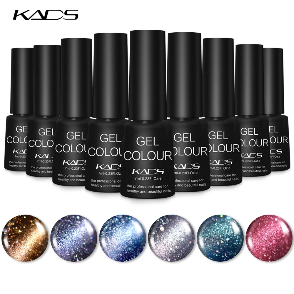 Звездный Гель лак для ногтей KADS 9 5 мл с эффектом кошачий глаз дизайна УФ