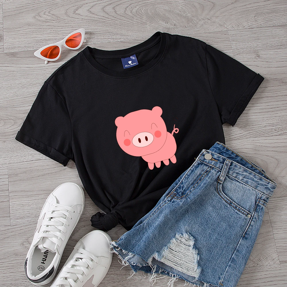 Женская хлопковая Футболка Ulzzang креативная футболка в стиле 90-х с графическим